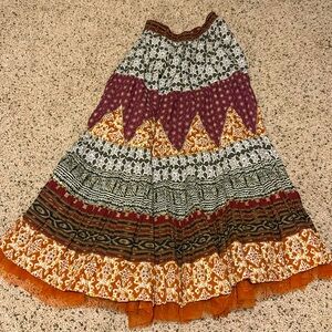 New “Denim 24/7” Crinkle Skirt made in India-14W NWOT